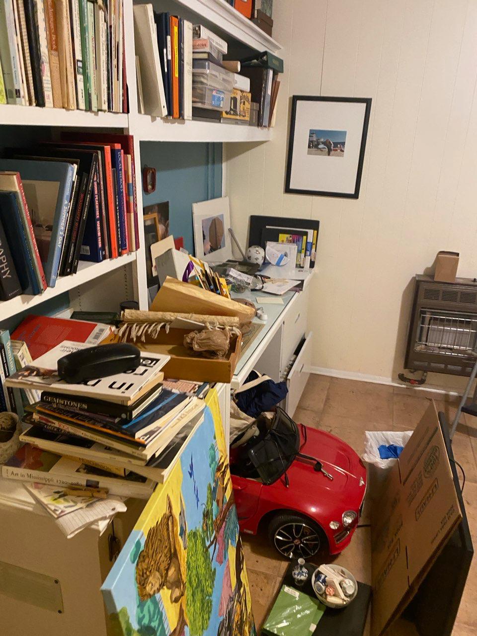 A clean and organized room.